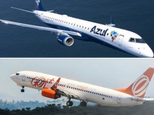 Avi�es da Azul e da Gol entram em rota de colis�o e passam a 60 metros um do outro sobre a Bahia