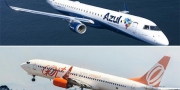 Avi�es da Azul e da Gol entram em rota de colis�o e passam a 60 metros um do outro sobre a Bahia