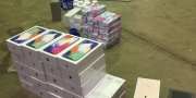 PASSAGEIROS S�O PRESOS TENTANDO EMBARCAR COM CONTRABANDO NO AEROPORTO DE CASCAVEL
